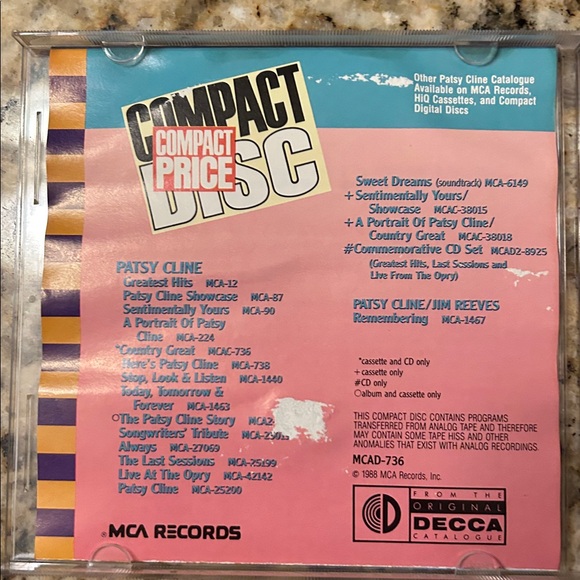 Patsy Cline 2 CD Collection - Picture 4 of 10